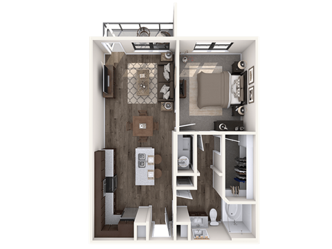 The Wall Street Lofts in Midland, Texas A3 Floor Plan
